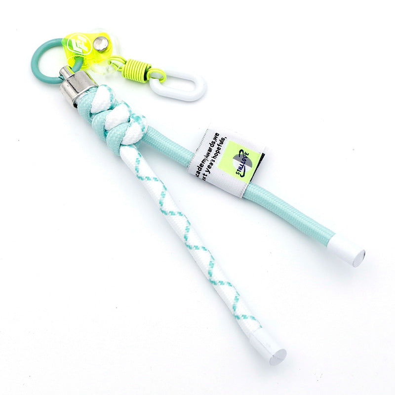 Wholesale Woven Clothing DIY Lanyard Bag Accessories Ribbon Colorful Keychain